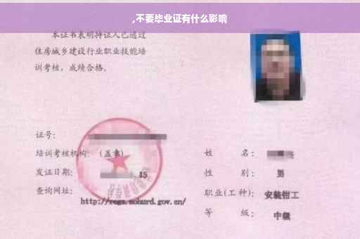 ,不要毕业证有什么影响