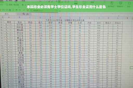 本科毕业必须有学士学位证吗,学生毕业证用什么底色