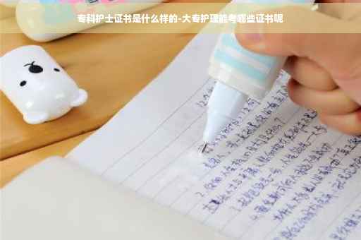 专科护士证书是什么样的-大专护理能考哪些证书呢