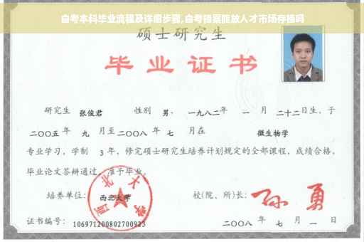 自考本科毕业流程及详细步骤,自考档案能放人才市场存档吗