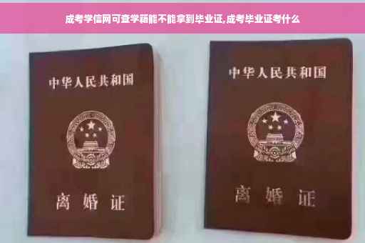 成考学信网可查学籍能不能拿到毕业证,成考毕业证考什么