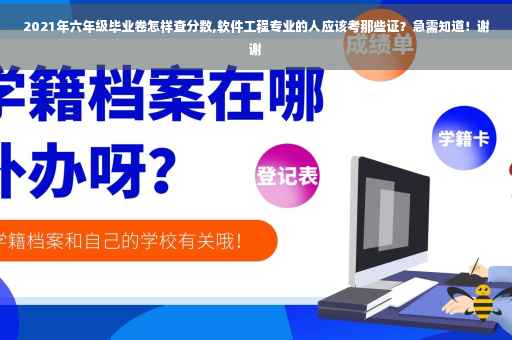 2021年六年级毕业卷怎样查分数,软件工程专业的人应该考那些证？急需知道！谢谢