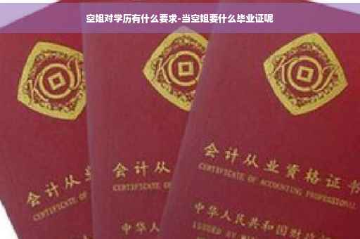 空姐对学历有什么要求-当空姐要什么毕业证呢