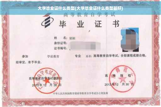大学毕业证什么类型(大学毕业证什么类型最好)