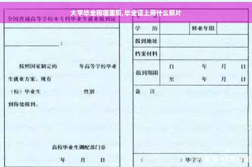 大学毕业相哪里照,毕业证上用什么照片