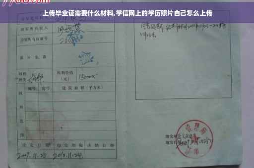 上传毕业证需要什么材料,学信网上的学历照片自己怎么上传