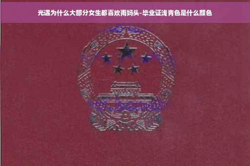 光遇为什么大部分女生都喜欢雨妈头-毕业证浅青色是什么颜色