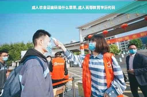 成人毕业证编码是什么意思,成人高等教育学历代码