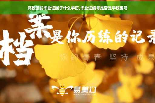 高校颁发毕业证属于什么学历,毕业证编号是否是学校编号