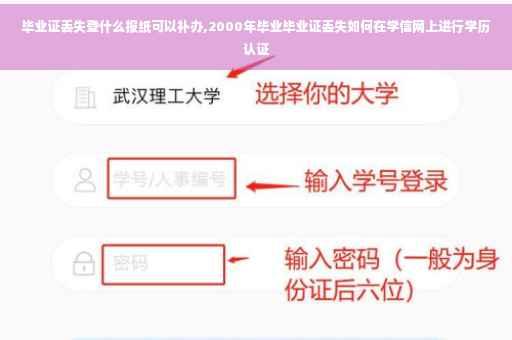毕业证丢失登什么报纸可以补办,2000年毕业毕业证丢失如何在学信网上进行学历认证