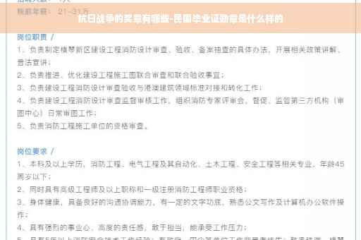 抗日战争的奖章有哪些-民国毕业证勋章是什么样的