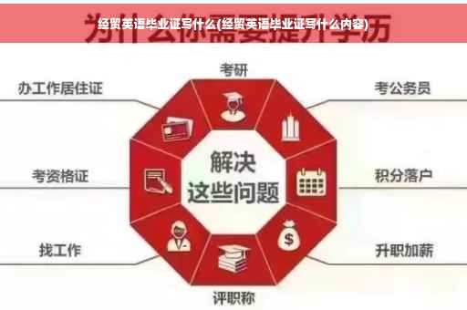 经贸英语毕业证写什么(经贸英语毕业证写什么内容)