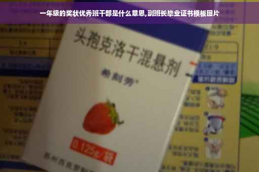 一年级的奖状优秀班干部是什么意思,副班长毕业证书模板图片