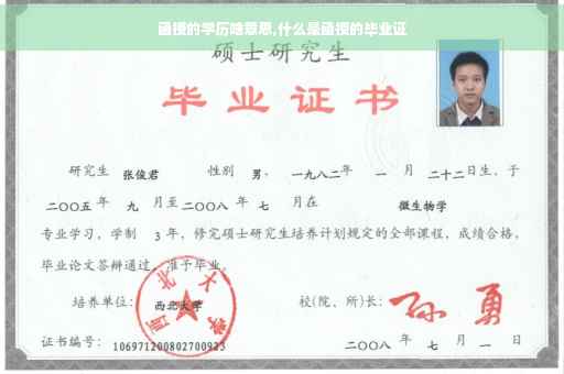 函授的学历啥意思,什么是函授的毕业证