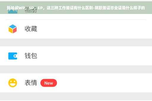 新加坡WP，SP，EP，这三种工作签证有什么区别-就职签证毕业证是什么样子的