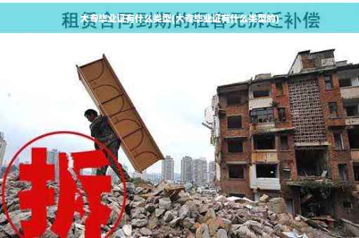 大专毕业证有什么类型(大专毕业证有什么类型的)