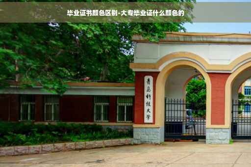 毕业证书颜色区别-大专毕业证什么颜色的