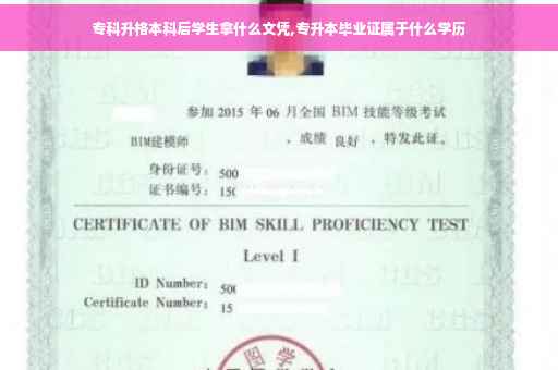 专科升格本科后学生拿什么文凭,专升本毕业证属于什么学历