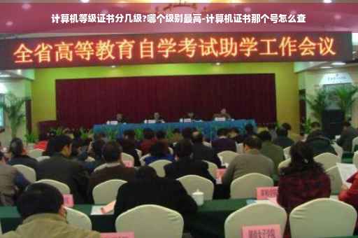 计算机等级证书分几级?哪个级别最高-计算机证书那个号怎么查