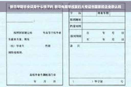 新华学院毕业证是什么样子的,新华电脑学校发的大专证书国家和企业承认吗