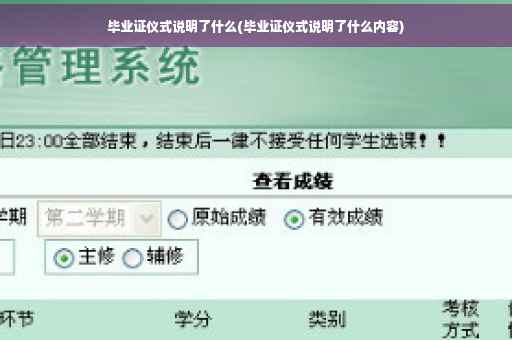 毕业证仪式说明了什么(毕业证仪式说明了什么内容)