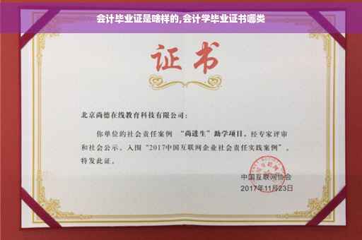 会计毕业证是啥样的,会计学毕业证书哪类