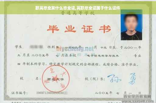 职高毕业发什么毕业证,高职毕业证属于什么证件