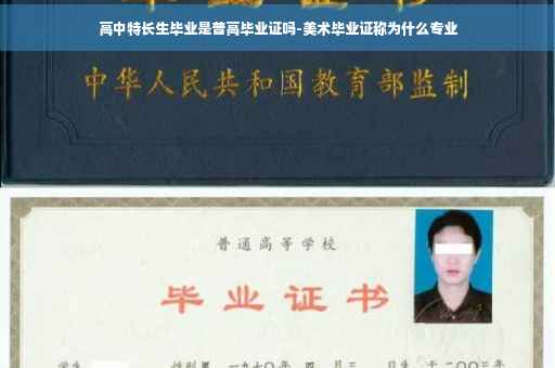 高中特长生毕业是普高毕业证吗-美术毕业证称为什么专业