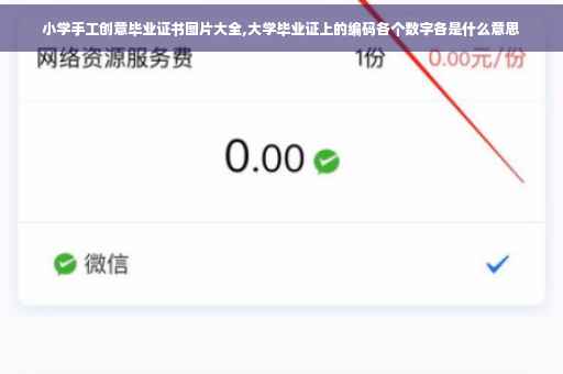 小学手工创意毕业证书图片大全,大学毕业证上的编码各个数字各是什么意思