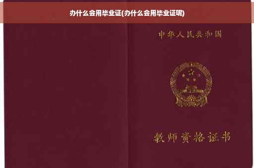 办什么会用毕业证(办什么会用毕业证呢)