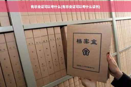 有毕业证可以考什么(有毕业证可以考什么证书)
