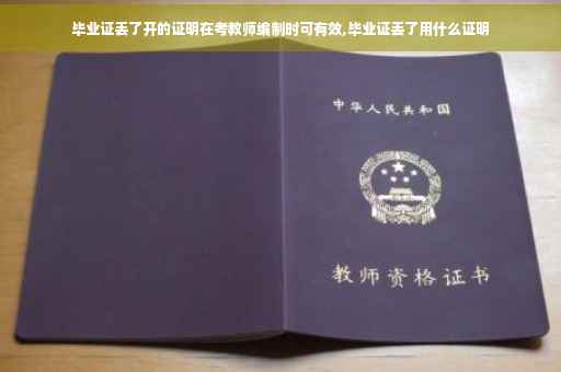 毕业证丢了开的证明在考教师编制时可有效,毕业证丢了用什么证明