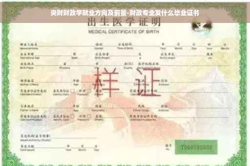 央财财政学就业方向及前景-财政专业发什么毕业证书