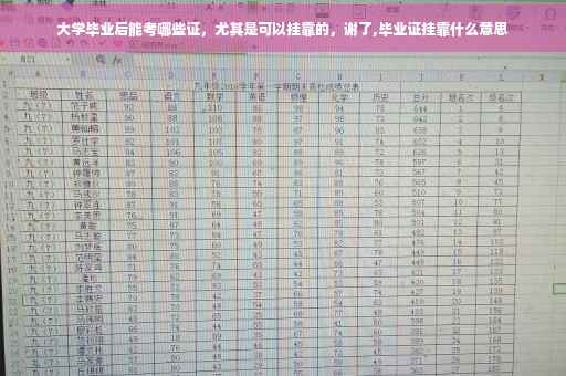 大学毕业后能考哪些证，尤其是可以挂靠的，谢了,毕业证挂靠什么意思