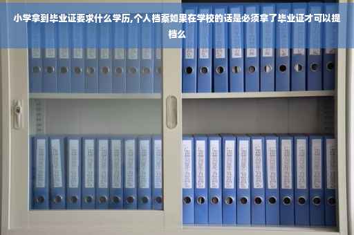 小学拿到毕业证要求什么学历,个人档案如果在学校的话是必须拿了毕业证才可以提档么