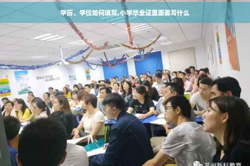 学历、学位如何填写,小学毕业证里面要写什么