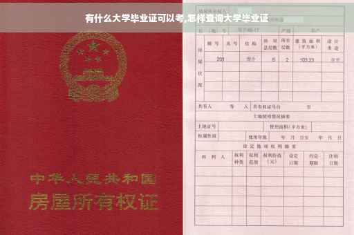 有什么大学毕业证可以考,怎样查询大学毕业证