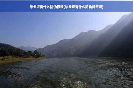 毕业证有什么防伪标签(毕业证有什么防伪标签吗)