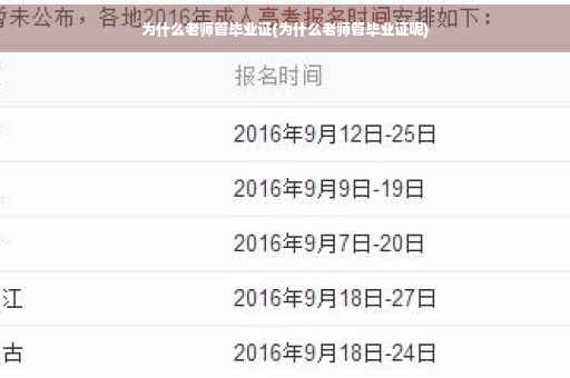 为什么老师管毕业证(为什么老师管毕业证呢)