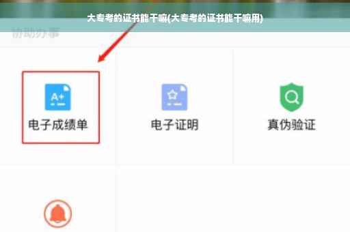 大专考的证书能干嘛(大专考的证书能干嘛用)