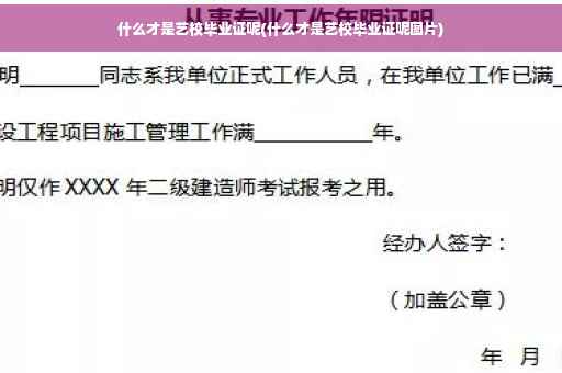 什么才是艺校毕业证呢(什么才是艺校毕业证呢图片)