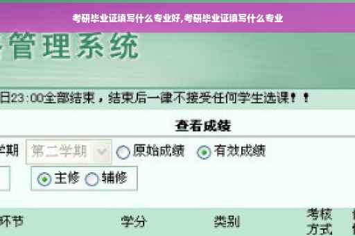 考研毕业证填写什么专业好,考研毕业证填写什么专业