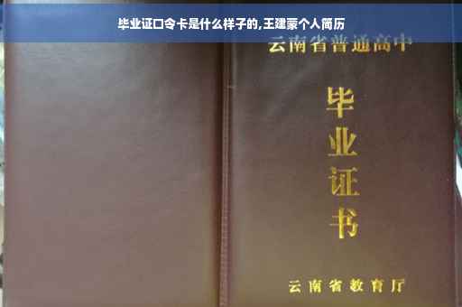 毕业证口令卡是什么样子的,王建蒙个人简历