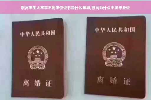职高学生大学拿不到学位证书是什么意思,职高为什么不发毕业证