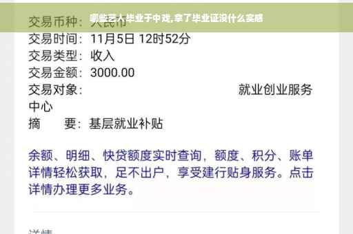 哪些艺人毕业于中戏,拿了毕业证没什么实感