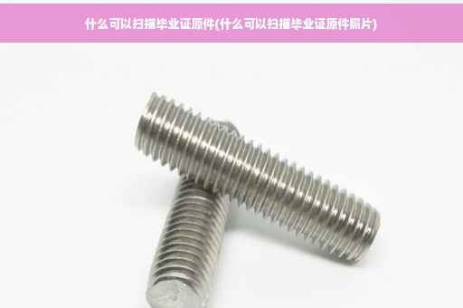 什么可以扫描毕业证原件(什么可以扫描毕业证原件照片)