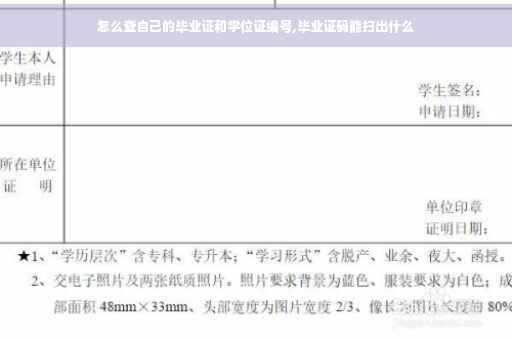 怎么查自己的毕业证和学位证编号,毕业证码能扫出什么