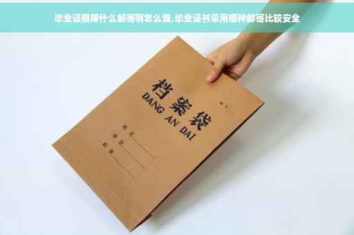毕业证根据什么邮寄啊怎么查,毕业证书采用哪种邮寄比较安全