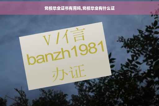 党校毕业证书有用吗,党校毕业有什么证