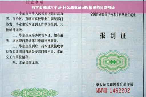 药学要考哪六个证-什么毕业证可以报考药师资格证